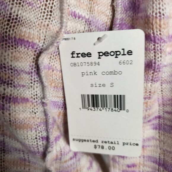 Free People Spaced Out Long Sleeve Shirt Small NWT - Picture 10 of 10